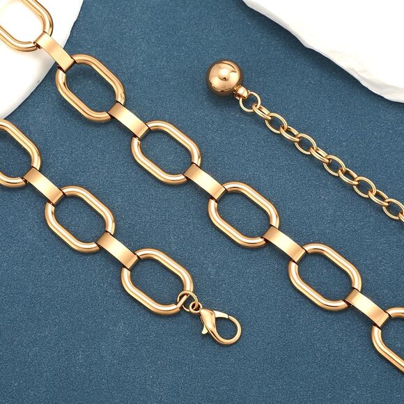 Chain Belts For Women Fashion Gold/silver Waist Chains Belt For Dresses 6986 - Picture 3 of 6